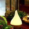 Ultrasonic Aroma Diffuser/Humidifier with Bamboo Base (Droplet)