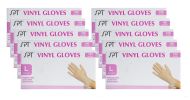 All Purpose Vinyl Gloves (1,000 Gloves, 10 Boxes of 100 Gloves), size L