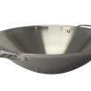 16.5" Stainless Steel Wok with Lid, 2 ears (Induction Ready)