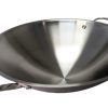 16.5" Stainless Steel Wok with Lid, 2 ears (Induction Ready)