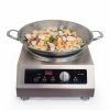 16.5" Stainless Steel Wok with Lid, 2 ears (Induction Ready)