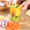1pc Diced Onion; French Fries; Carrot And Ham; Cucumber And Potato Cutter; 5.91''√ó3.94''√ó3.35'' - White