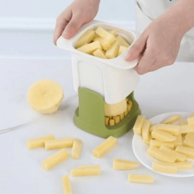 1pc Diced Onion; French Fries; Carrot And Ham; Cucumber And Potato Cutter; 5.91''√ó3.94''√ó3.35'' - White