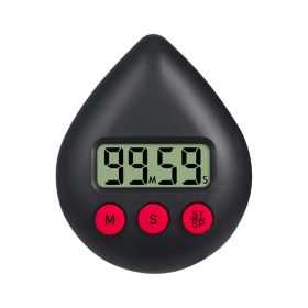 LED Counter Display Alarm Clock Manual Electronic Countdown Sports Sucker Digital Timer Kitchen Cooking Shower Study Stopwatch - C