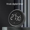 Digital Timer LCD Screen Electronic Rotation Timing Reminder Alarm Clock Study Stopwatch Kitchen Baking Magnetic Countdown Timer - A