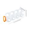 1pc Portable Can Organizer For Refrigerator Shelf Beer Can Holder Fridge Storage Sliding Rack Clear Plastic Storage Containers For Food - Orange