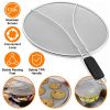 Grease Splatter Screen;  Stainless Steel Fine Mesh Splash Mesh Shield Hot Oil Stopper - 25cm