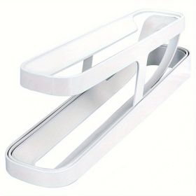 1pc Rolling Refrigerator Egg Dispenser, Space-Saving Holder For Fridge Storage Anti-fall Egg Tray, Egg Rack Tray For Refrigerator, Kitchen Supplies -