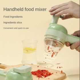 Multifunctional Electric Vegetable Slicer Kitchen Fruit Salad Cutter Carrot Potato Chopper Cutting Machine Stainless Steel Blade - USB