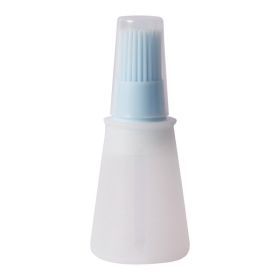 Silicone Flat-bottomed Barbecue Oil Bottle Brush BBQ Brushes - Blue