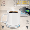 2-In-1 Smart Mug Warmer and QI Wireless Charger  - white