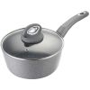 Small Household Pan Pot Durable Lightweight With Glass Cover Lid - As pic show - 2.5 QT