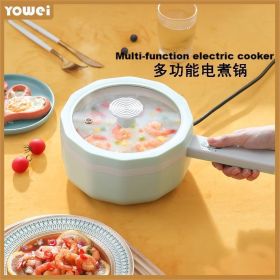 110V electric cooker small household pot cooking single pot 1.5 electric frying pan mini dormitory electric hotpot - default