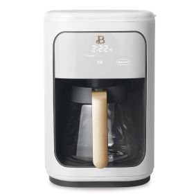 14 Cup Programmable Touchscreen Coffee Maker, White Icing by Drew Barrymore - black sesame