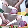 LapEasy 15-Piece Knife Set with Block & Sharpener - black