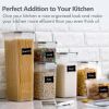 Kitchen Food Storage Containers Set;  Kitchen Pantry Organization and Storage with Easy Lock Lids;  8 Pieces - 8