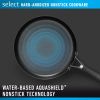 Select by AquaShield Nonstick Cookware, 14-Piece Set - Black