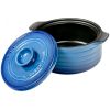 Exquisite Craft Design Ceramic Pot Cookware 2 Pieces Set  - Blue and Red - Ceramic