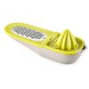 1pc Olive Green Multi-Functional Hand Juicer Lemon Squeezer Juice Squeezer Lemon Peel Wiper 3-in-1 Kitchen Accessories - Green