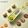 1pc Olive Green Multi-Functional Hand Juicer Lemon Squeezer Juice Squeezer Lemon Peel Wiper 3-in-1 Kitchen Accessories - Green