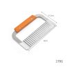 Wide Crinkle Cutter Stainless Steel Wave Cutter Cutting Tool Salad Chopping Knife Potato Carrot Fruits Vegetable Slicer Kitchen Gadget Tool ESG12204 -