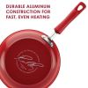 15-Piece Nonstick Pots and Pans Set/Cookware Set, Marine Blue - red