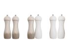 Seasoning Shakers, Salt and Pepper Grinder, Fine or Course Mill, Kitchen Spice Organizers - Set of 2 - 2pcs