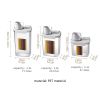 1pc Portable Plastic Food Storage Box; Clear Cereal Storage Containers With Lids; Large Kitchen Storage Containers - 2300ml Airtight Measuring Cup
