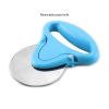 Palm-Held Pizza Slicer Pizza Wheel Cutter Sharp and Easy to Clean with Removable Stainless Steel Blade Pizza Tool Modern Kitchen Gadgets - Blue