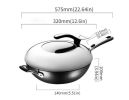 ASD;  Cast Iron Can Not Rust;  Uncoated Wok;  Wear-Resistant And Scratch-Resistant;  Universal For Induction Cooker With Coal And Gas;  32cm - Iron
