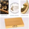 Flatware Set 24 Pieces Silverware Stainless Steel Cutlery Set Include Knife Fork Spoon Mirror Polished Dishwasher Safe - KM3645