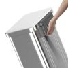 20 Gallon Trash Can, Stainless Steel Step On Kitchen Trash Can, Stainless Steel - White