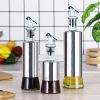 1PC Glass Seasoning Bottle Oil Bottle Stainless Steel Sheath Oil Pot Oil Pot Set Vinegar Bottle Soy Sauce Bottle Kitchen Supplies - 300ML
