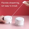 Durable Manual Garlic Mincer; Hand Held Pull Food Chopper - White