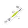 Double Head Stainless Steel Fruit Digging Spoon; Corrugated Carving Knife Watermelon Fruit Platter Tool; Spoon Digger - Green