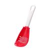 New Multifunctional Kitchen Cooking Spoon Heat-resistant Hanging Hole Innovative Potato Garlic Press Colander Flour Sifter - Black