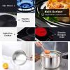 Small Household Pan Pot Durable Lightweight With Glass Cover Lid - As pic show - 2 QT