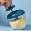 Seasoning Container with Spoon Plastic Heat and Moisture Resistant Condiment Box Spice Jars Salt Sugar for Kitchen Storage - Gray