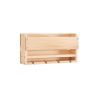 Wall-mounted wine rack with cup holder / wine racks countertop/PINE/Solid wood /Home wine rack//Living room wine rack - as Pic