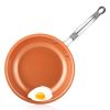 Frying Pan Nonstick 20 24 28cm Frying Pan with Ceramic Titanium Coating Round Copper Egg Pan Kitchen Cookware  - 28CM