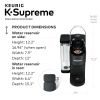 K-Supreme Single-Serve K-Cup Pod Coffee Maker, Black - black