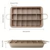 1pc Kitchen Baking Utensils Solid Bottom Brownie Baking Pan Square Non-stick Cake Mold Thickened Household Kitchen Baking Accessories - Brownie Cake M