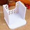 Toast Slicer Bread Slicer Cutting Guide Bagel Loaf Slicer Toast Slicing Machine Folding with Adjustable Thicknesses Bread Cutter - abs