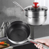 Kitchen & Dining Cookware Stainless Steel Snow Pan - Silver - 22 cm