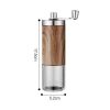 Manual Coffee Grinder Stainless Steel Hand Adjustable Steel Core Burr For Kitchen Portable Coffee Mills Coffee Espresso Press - A