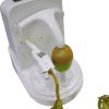 Apple Paring Machine Multifunctional Electric Automatic Peeler Express Electric Peeler Automatic Rotating Fruits & Vegetables Peeler - white