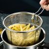1pc Frying Strainer Basket Frying Net Hedge Noodle Spoon Frying Net Frying Basket Frying Leak Net French Fries Kitchen Foldable - Deep Frying Strainer