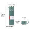 1pc/1Set Stainless Steel Thermal Cup; With Gift Box Set; Double Layer Leakproof Insulated Water Bottle; Keeps Hot And Cold Drinks For Hour - Black Sin