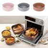 1pc Round Air Fryer Silicone Pot Silicone Air Fryer Baking Mat Oven Heat Insulation Mat Kitchen Baking Utensils - 8.66inch