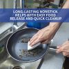 Household Daily Delicacies Pot Safe Non-Stick Cookware Set - Blue - 9 Piece